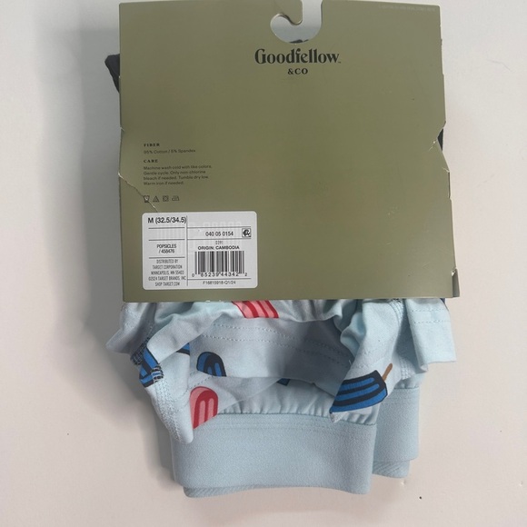 Goodfellow & Co Blue Boxer Briefs Comfortable Fit, 2 pack, Sz. Medium - Picture 3 of 5